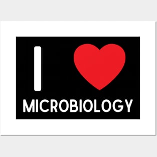 I Love Heart Microbiology Posters and Art